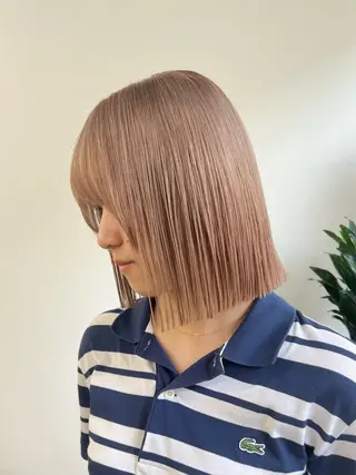 ミディアム カラー nico TOKYO 渋谷所属・ブリーチ　ハイトーン 特化🌈フジタハルキのヘアスタイル