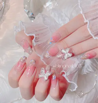 ネイル 23時まで❤︎韓国、 ワンホンネイルのネイルデザイン