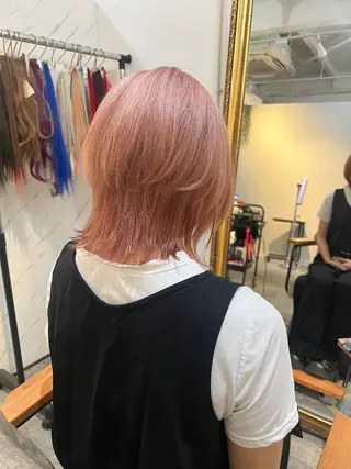 ミディアム カラー 目を惹く艶髪/髪質 改善カラー🤎ぐっちのヘアスタイル