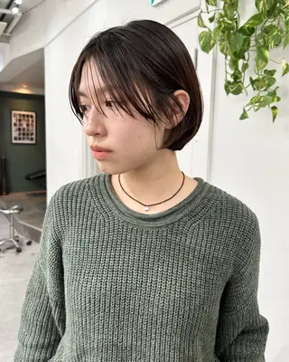 ショート レイヤーボブ/ 艶カラー/サナ🌼のヘアスタイル