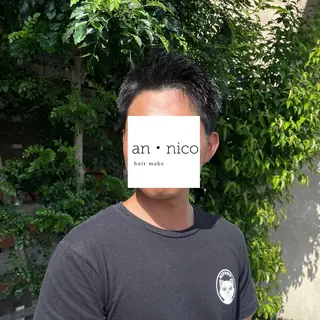 ショート メンズ an.nico所属・レイヤー/透明感艶 カラー丸山ななほのヘアスタイル