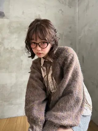 ミディアム カラー 🐕‍🦺似合わせ 🐕‍🦺akariのヘアスタイル