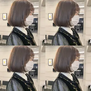 ショート カラー 透明感/オリーブ/ グレージュ/YUKAのヘアスタイル