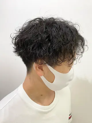 ショート パーマ メンズ 【メンズ特化】 池田大成✂︎のヘアスタイル