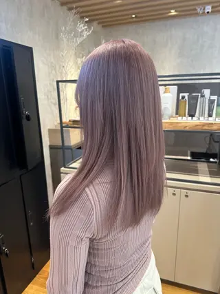 セミロング ハイライト/ ブリーチ😈小倉😈のヘアスタイル