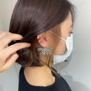 ショート カラー ヘアアレンジ 酸性縮毛矯正 梅田茶屋町 Juriのヘアスタイル