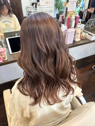 セミロング カラー 🌿吉池 朱莉🌿のヘアスタイル