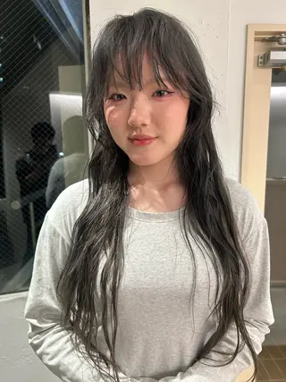 ロング カラー ケアパーマ/ブリーチ daisukeのヘアスタイル