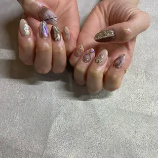 ネイル Amber21.所属・Nagahama Akariのネイルデザイン