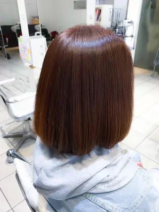 ミディアム カラー Uni.所属・地毛風ストレート/ 髪質改善/榎本流行のヘアスタイル