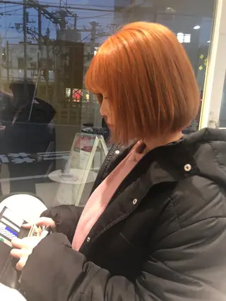 ミディアム カラー HOLON池袋所属・ウルフカット ハッシュカット/七海のヘアスタイル