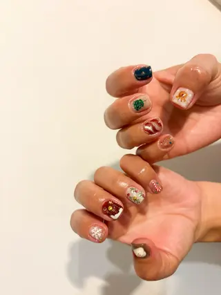 ネイル 🌲🌳🚪iiit o🌲🌳🌲のネイルデザイン