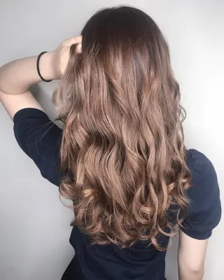 ロング カラー パーマ ヘアアレンジ メンズ キッズ ネイル マツエク・マツパ 新宿駅近♡友達とOK 🦋W -ワット -のヘアスタイル