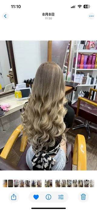 ロング 🩵U-topia 🩵高田　青空🩵のヘアスタイル