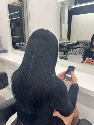 セミロング カラー ダブルカラー特化💖 韓国ヘア💖りくのヘアスタイル