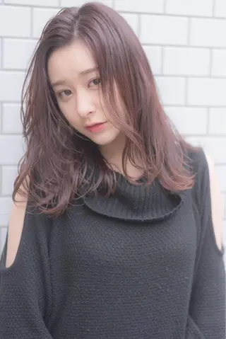 ミディアム カラー パーマ GO TODAY シェアサロン 原宿本店所属・ボブ/レイヤー/ パーマ/淀川 純のヘアスタイル