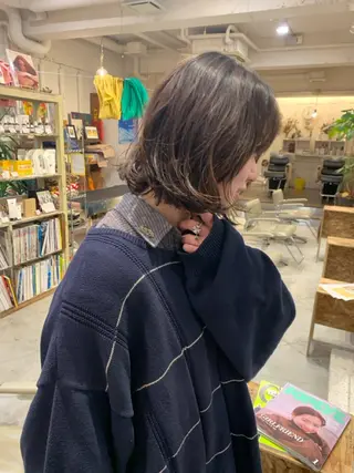 ミディアム パーマ 【takk】 ナカヤママサヨシのヘアスタイル