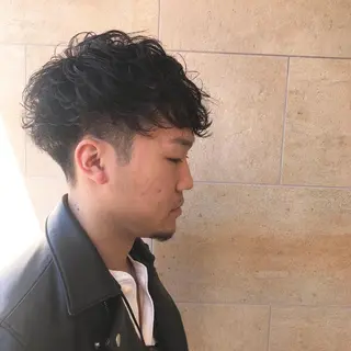 ショート パーマ メンズ Vir by browのヘアスタイル
