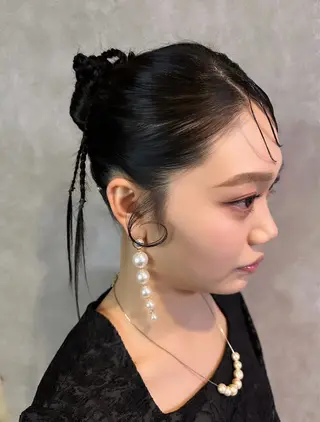 ロング ヘアアレンジ 吉野 華乃のヘアスタイル