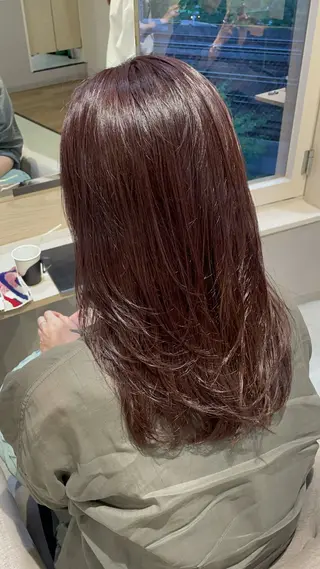 セミロング カラー ayano / 透明感・くすみカラーのヘアスタイル