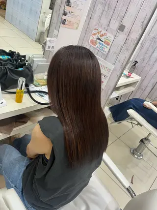 セミロング 【髪質改善カラー】 あむ·. ⟡ 🖤のヘアスタイル