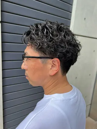 ショート パーマ メンズ IKU ミニボブ名古屋のヘアスタイル