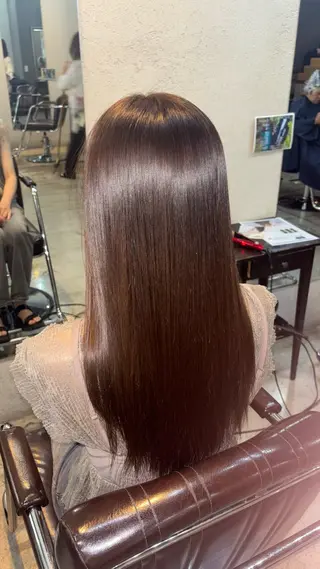 ロング カラー 小池 かなこのヘアスタイル