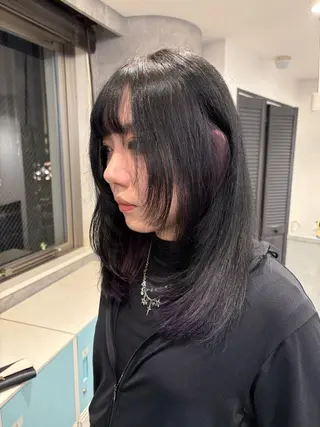 セミロング カラー ケアブリーチ🌟 ♢WATARU♢のヘアスタイル