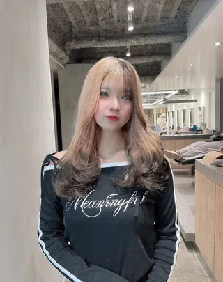 カラー ハイトーン/ブリーチ /ウルフ/しゅーたのヘアスタイル