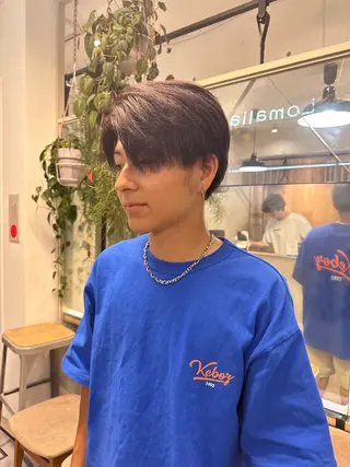 カラー メンズ REINA☁️透明感 カラー/ぷつっと♡のヘアスタイル