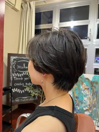 ショート パーマ mulum所属・ボブパーマ/ ウルフパーマ原科🪴のヘアスタイル