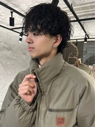 パーマ メンズ メンズハイトーン🪡 キチ/RITSUのヘアスタイル