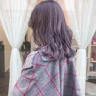 セミロング 艶カラー/フェイス レイヤー/たむのヘアスタイル