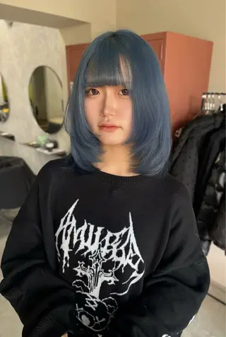ミディアム カラー 🧡梅田ハイトーン カラー🧡runaのヘアスタイル