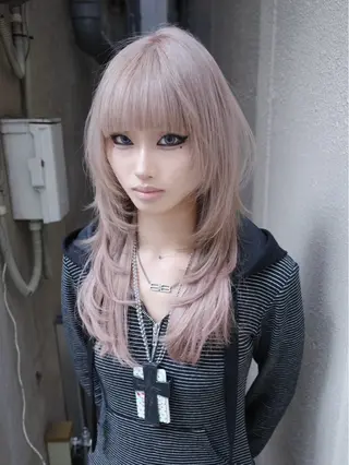 ロング カラー 原宿ハイトーンカラー 🥑/aimuのヘアスタイル