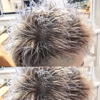 ショート カラー メンズ 及川シゲル 髪質改善講師のヘアスタイル