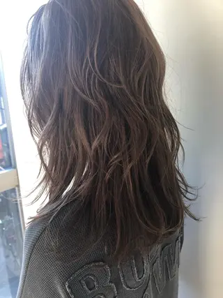 セミロング パーマ美容師 hanaのヘアスタイル