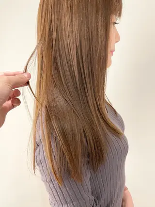 ロング パーマ 透明感カラー＊ レイヤー/清水大地のヘアスタイル