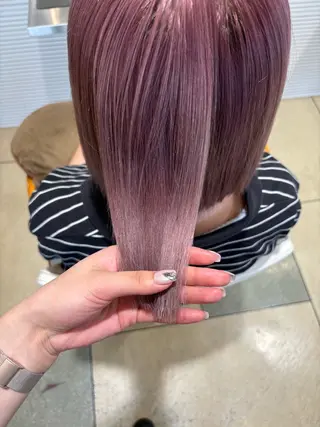 ミディアム カラー 透明感カラー/ くびれヘア/ユウユのヘアスタイル