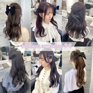 ロング カラー ヘアアレンジ ParveMix‎‎ ‎🤍加藤理沙のヘアスタイル