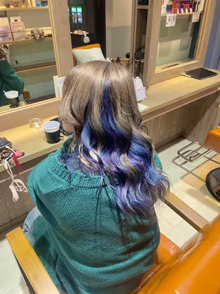 ロング カラー メンズ 暖色/艶髪/ 透明感カラー/なおとのヘアスタイル