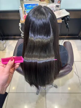 ロング カラー 韓国髪質改善艶カラー /レイヤー/miyuのヘアスタイル