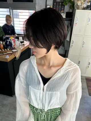 ショート C’LD hair  produce /シールドヘア所属・モテ髪/ボブ/ショー ト/アダチフウトのヘアスタイル