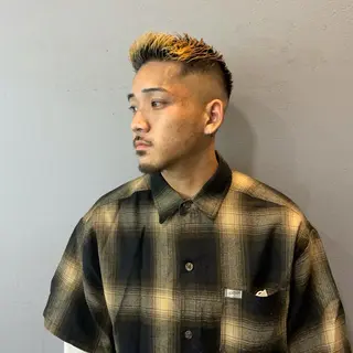 ショート カラー メンズ メンズサロン🔥 プリストオオサカのヘアスタイル
