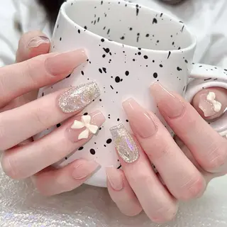 ネイル 長いだし/スカルプ/ パラシェルN.oneのネイルデザイン