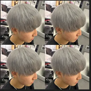 ショート 🔥メンズ特化渡辺 🔥ブリーチカラーのヘアスタイル