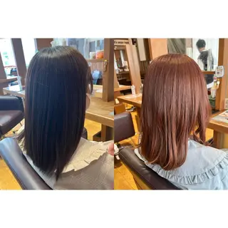 ミディアム カラー ヘアアレンジ topstylist 野口　雅のヘアスタイル