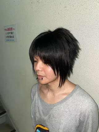 カラー メンズ BIZE 💚りょうか💚のヘアスタイル