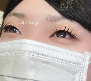 マツエク・マツパ Ash hinata𐙚のマツエク・マツパデザイン