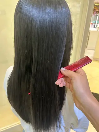 ロング カラー 艶質改善/縮毛矯正 ササキナツミのヘアスタイル